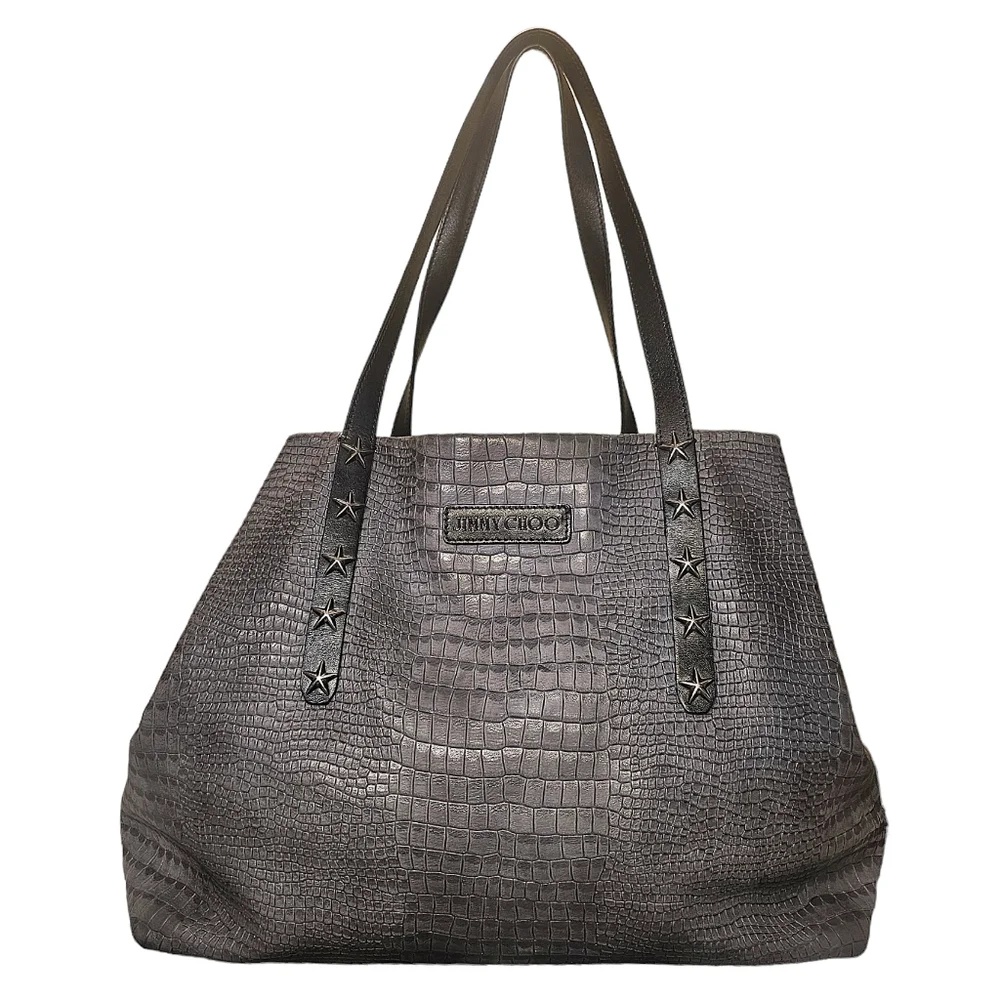 JIMMY CHOO LEATHER TOTE - Picture 2 of 12